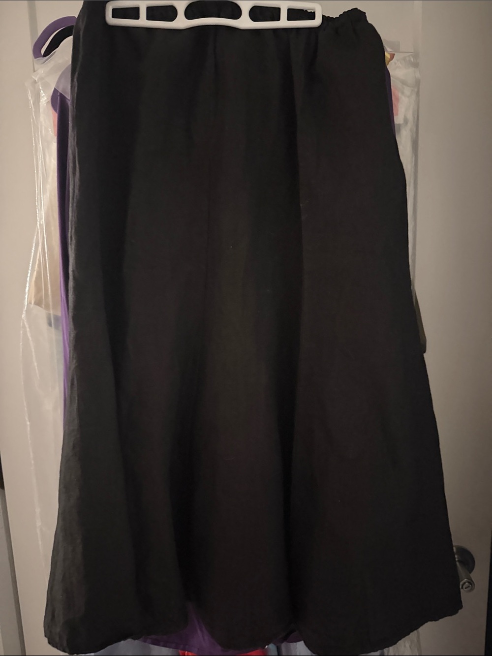 Black Linen Women's Skirt by Willow